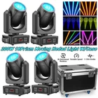 200W LED Beam Moving Head 18Prism 8 GOBO Stage Light DMX Spot Lighting with Case