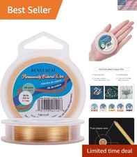 28-Gauge KC Gold Copper Wire Tarnish Resistant Wire, 328-Feet/109-Yard, for J...