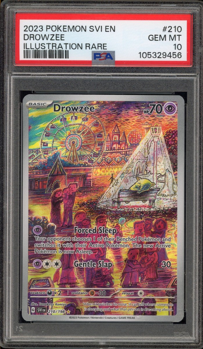 Pokemon Drowzee Scarlet & Violet Illustration Rare #210 PSA 10 Gem