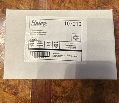 Halco #107010 20 Watt 12V T3 Bulb (Box of 10)