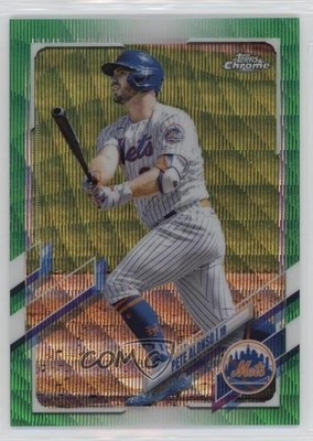 2021 Topps Chrome Green Wave Refractor 18/99 Pete Alonso #11 0i5i