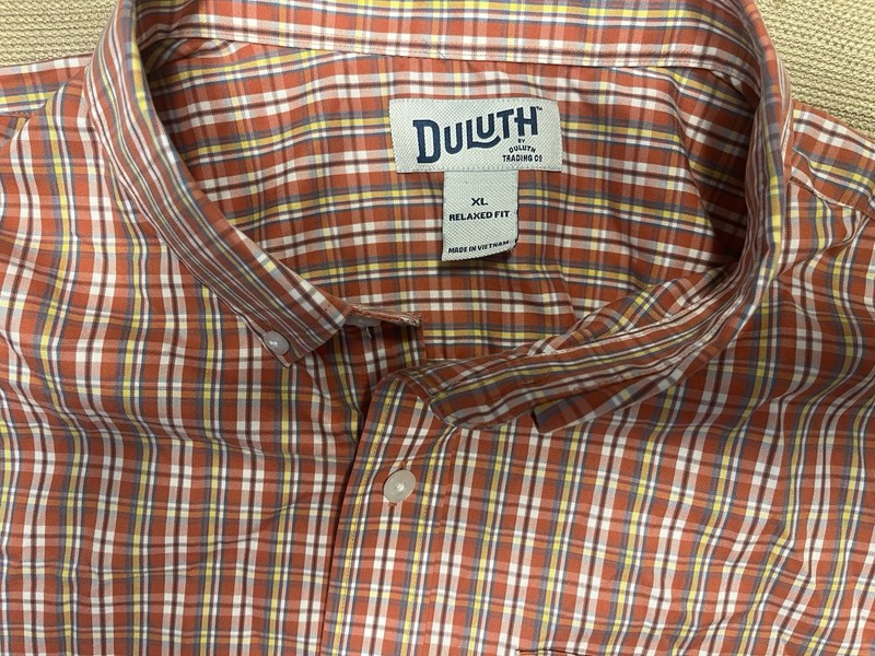 Duluth Jo Plaid Button Up Long Sleve Shirt 👔 Mens Large New With Out Tags 🏷️