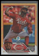 2023 Topps 1st Edition #198 Vladimir Gutierrez Gold Foil