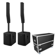 2x Electro-Voice EVOLVE 90 Powered Column Array Black Odyssey FZEVOLVE90W Case