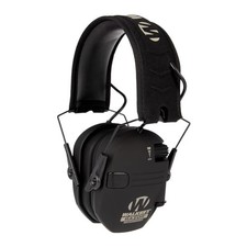 Rechargeable Hearing Protection Earmuffs, 21dB Noise Reduction, Black
