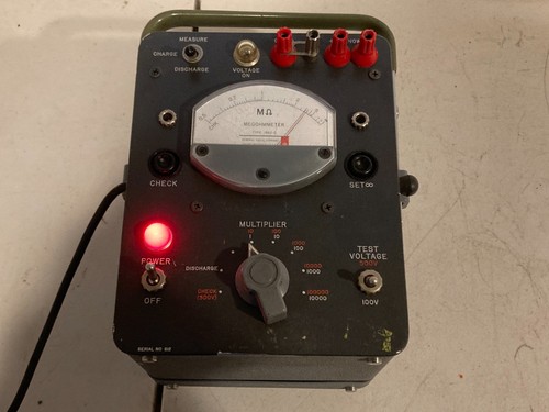 General Radio 1862-C Megohmmeter Insulation Resistance Tester - GR 1862