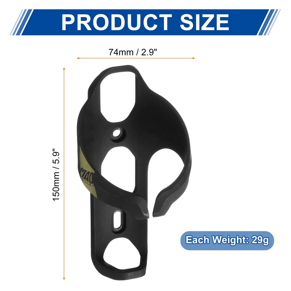 Portabotellas de Agua para Bicicleta Jaula para Botellas de Fibra de Carbono para Carretera MTB, Marrón Foto 2 de 4