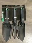 MintCraft 3pc Garden Tool Set w/ Trowel, Cultivator, and Transplanter NOS