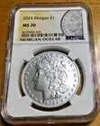 2024 MORGAN SILVER DOLLAR MS70 ANNIVERSARY MORGAN