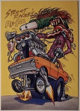1996 Rat Fink card "Street Racers Rehab" by Ed "Big Daddy" Roth -Rare Chase Card