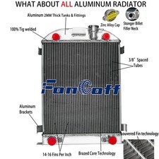 3-row Aluminum Radiator For 1930 1931 1932 Ford Model A Model B 3.3l Gas Engine 3-row Aluminum Radiator For 1930 1931 1932 Ford Model A Model B 3.3l Gas Engine