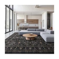 Area Rug Non Slip Machine Washable Ultra Soft Living Room/Bedroom/Kitchen/Out...