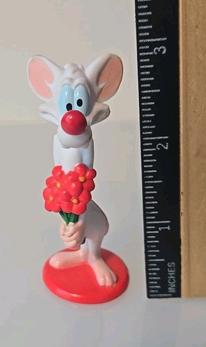 Vtg 1997 Animaniacs Pinky VALENTINE'S DAY Figure Elmer's WB Pinky & the Brain 1A - Picture 2 of 9