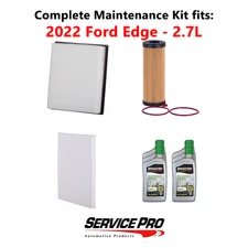 2022 Ford Edge 2.7L Complete Cabin, Air & Oil Filter Kit (5W-30)