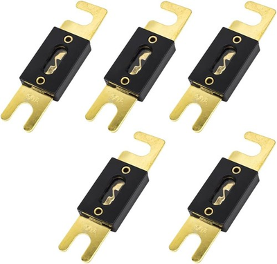 #ad 5PCS 150A Automotive Blade Fuse for Audio Video System Zinc Alloy Plated Interi $14.99