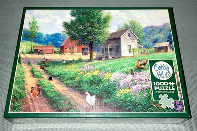Farm Country 1000pc Random Cut Livestock Rural Jigsaw Puzzle Cobble Hill SEALED