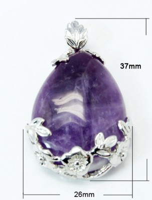 AMETHYST EDELSTEIN SCHMUCK, OVALER ANHÄNGER, etc... (siehe Dropdown Menü)