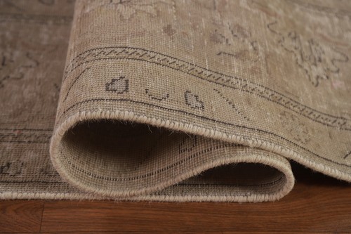Traditioneller Teppich Used-Look 10x13 Fuß Handgeknüpft Wolle Wohnzimmerteppich - Bild 11 von 20