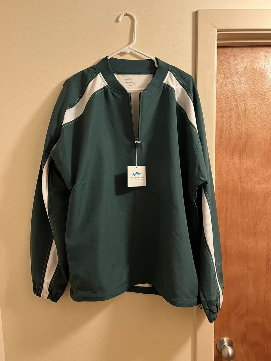 NWT Tri Mountain Men s XL Dark green Pullover eBay