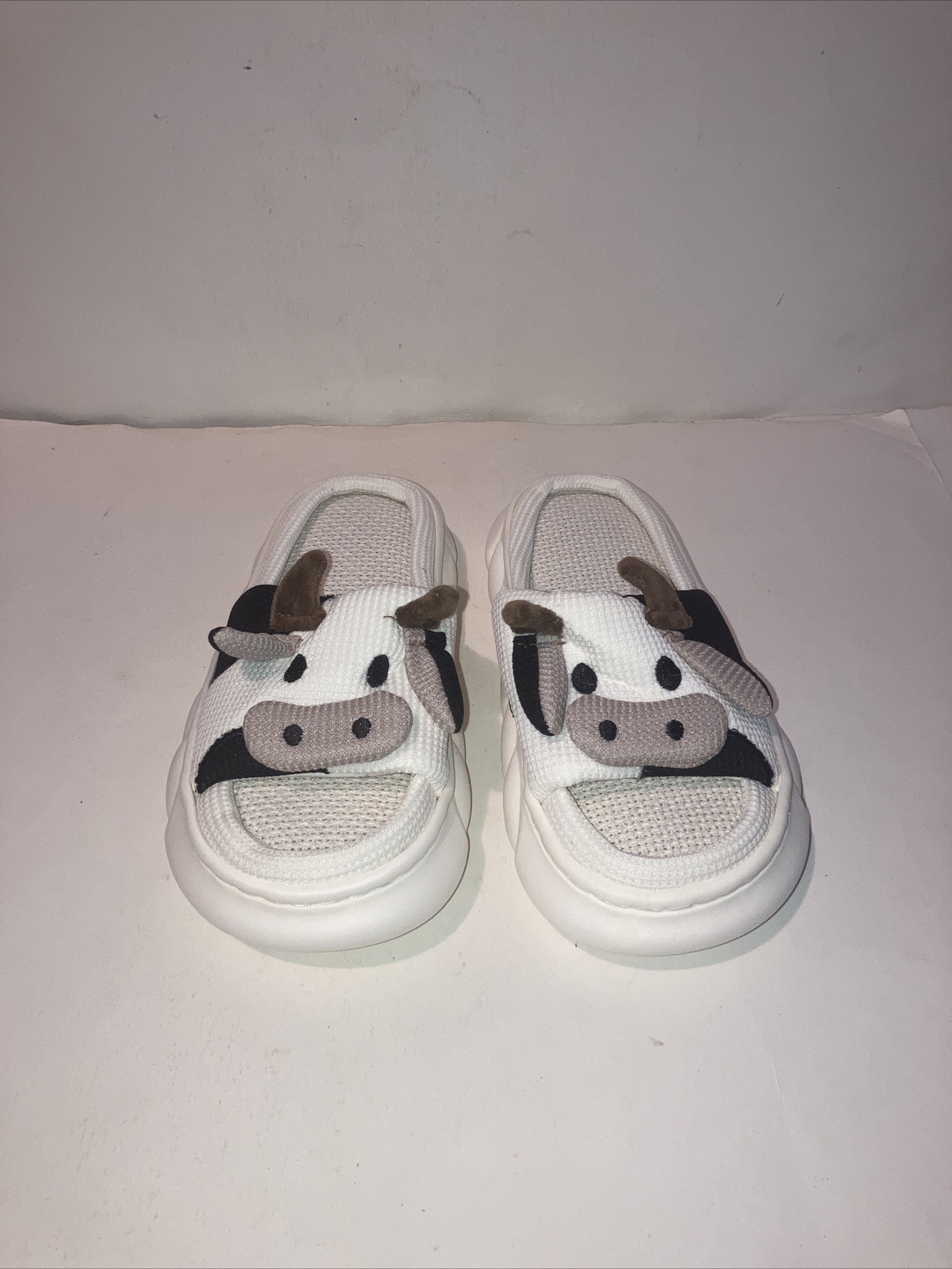 SAOLA Pantofole da mucca donna cartone animato cloud platform scarpe da interno suola spessa sandali