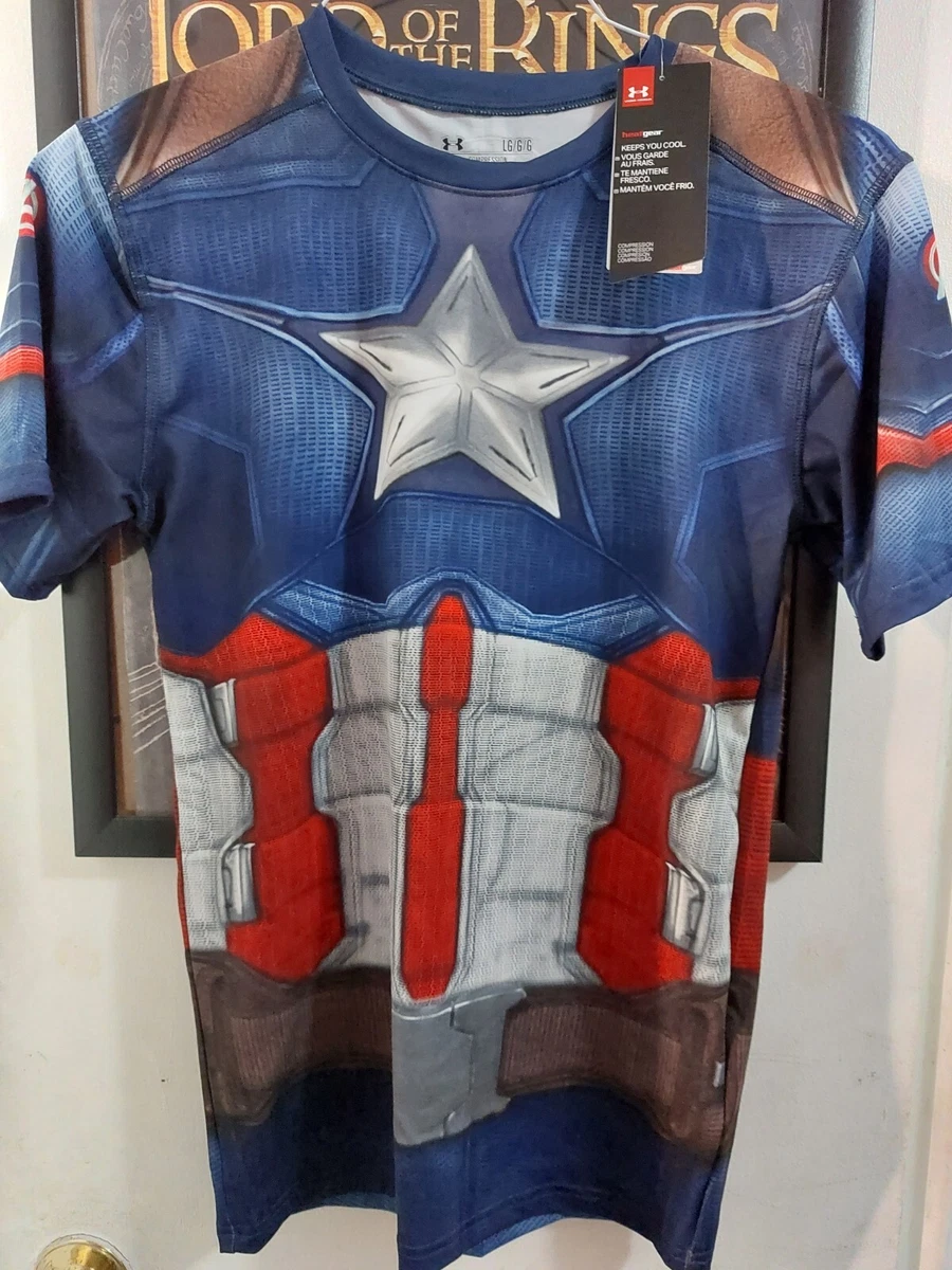 NWT Under Armour Large Captain America Compression Shirt Alter Ego eBay