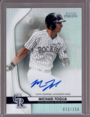 MICHAEL TOGLIA 2020 Bowman Sterling #BSPA-MTO Refractor Autograph Auto #073/150