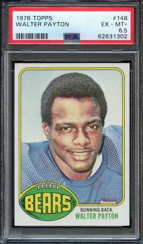 1976 Topps Walter Payton #148 PSA 6.5 EX-MT+ -- CENTERED / HIGH-END ROOKIE