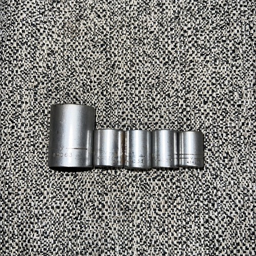 CRAFTSMAN SOCKET SET Of 5 “V” 13/16,9/16,1/2,7/16x2, Various Drive Sizes