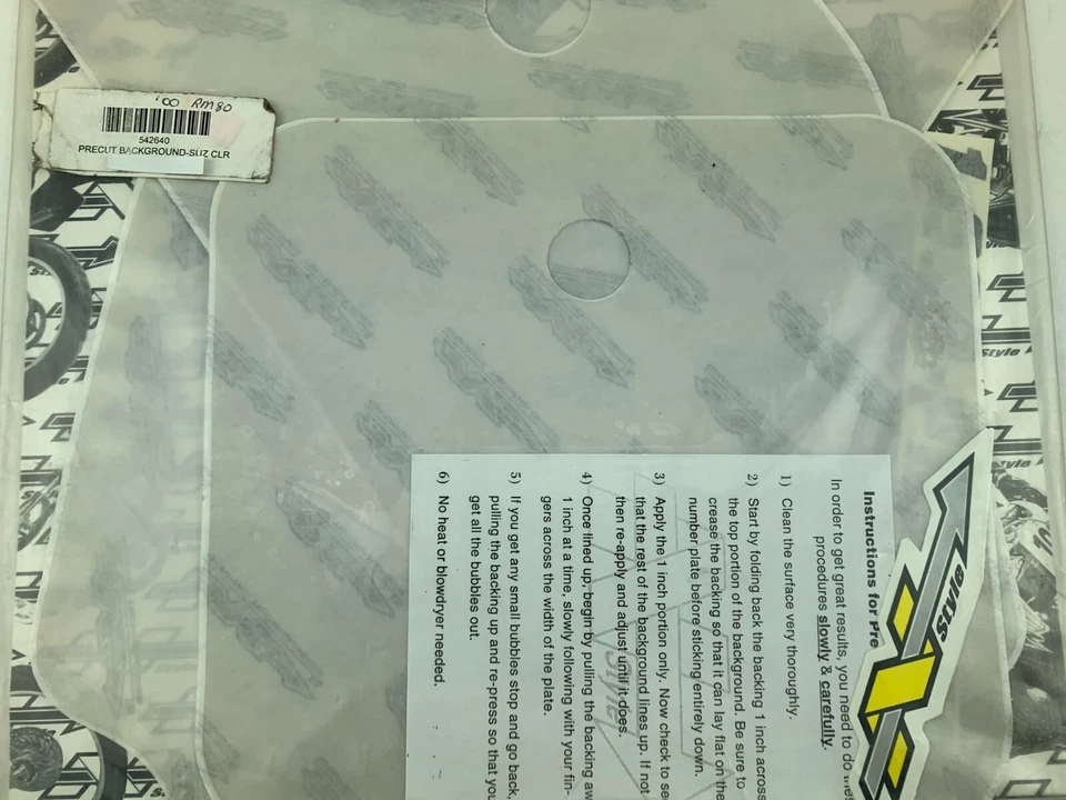 Fondos de matrícula transparentes N-Style 542640 NOS para Suzuki RM80 2000 Foto 2 de 3