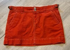 Gap 1969 Limited Edition Y2K vintage orange corduroy mini skirt size 8