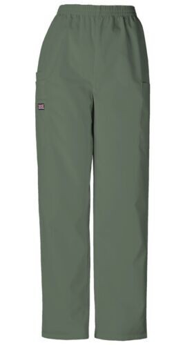 Cherokee Workwear 4200P Womens MED Elastic Waist Pull On SCRUBS 4 POCKET CARGO