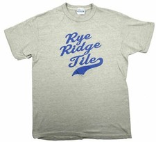 RYE RIDGE TILE vintage t shirt Construction shop Large 1980s Made In USA Hanes