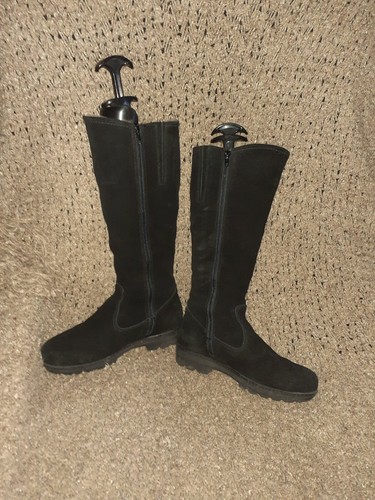 LA CANADIENNE-Valentina-Black Suede 