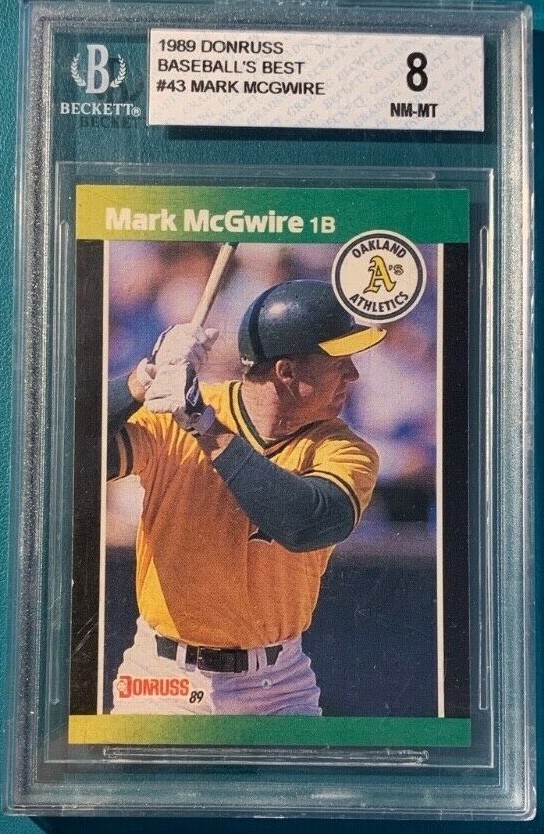 1989 Donruss Baseball's Best #43 Mark McGwire BGS 8 
