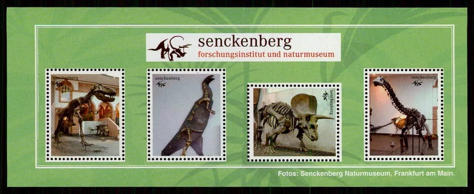 德国 S/S Frankfurt/MAIN SENCKENBERG-MUSEUM DINOSAURS DINOSAUR 10 块 m5440 — 第 2/3 张图片