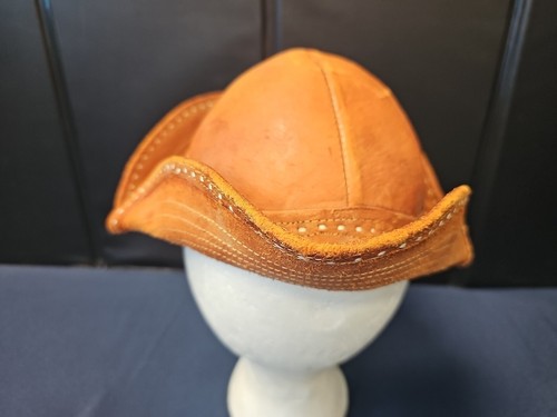 Vintage Traditional Brazilian Leather Children's Youth Cowboy Hat Rodeo Western - Picture 3 of 5