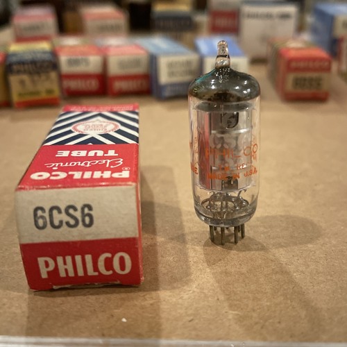 Philco 6CS6 Electron Vacuum Tubes NOS NIB