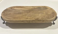 Wooden Vanity/Serving Tray With Legs