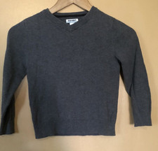 Old Navy Boys Size XSmall Sweater V Neck Grey Long Sleeve
