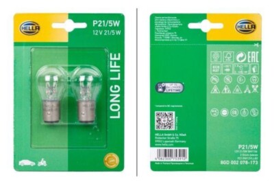 HELLA Glühleuchte 12V P21/5W BAY15d 8GD 002 078-173