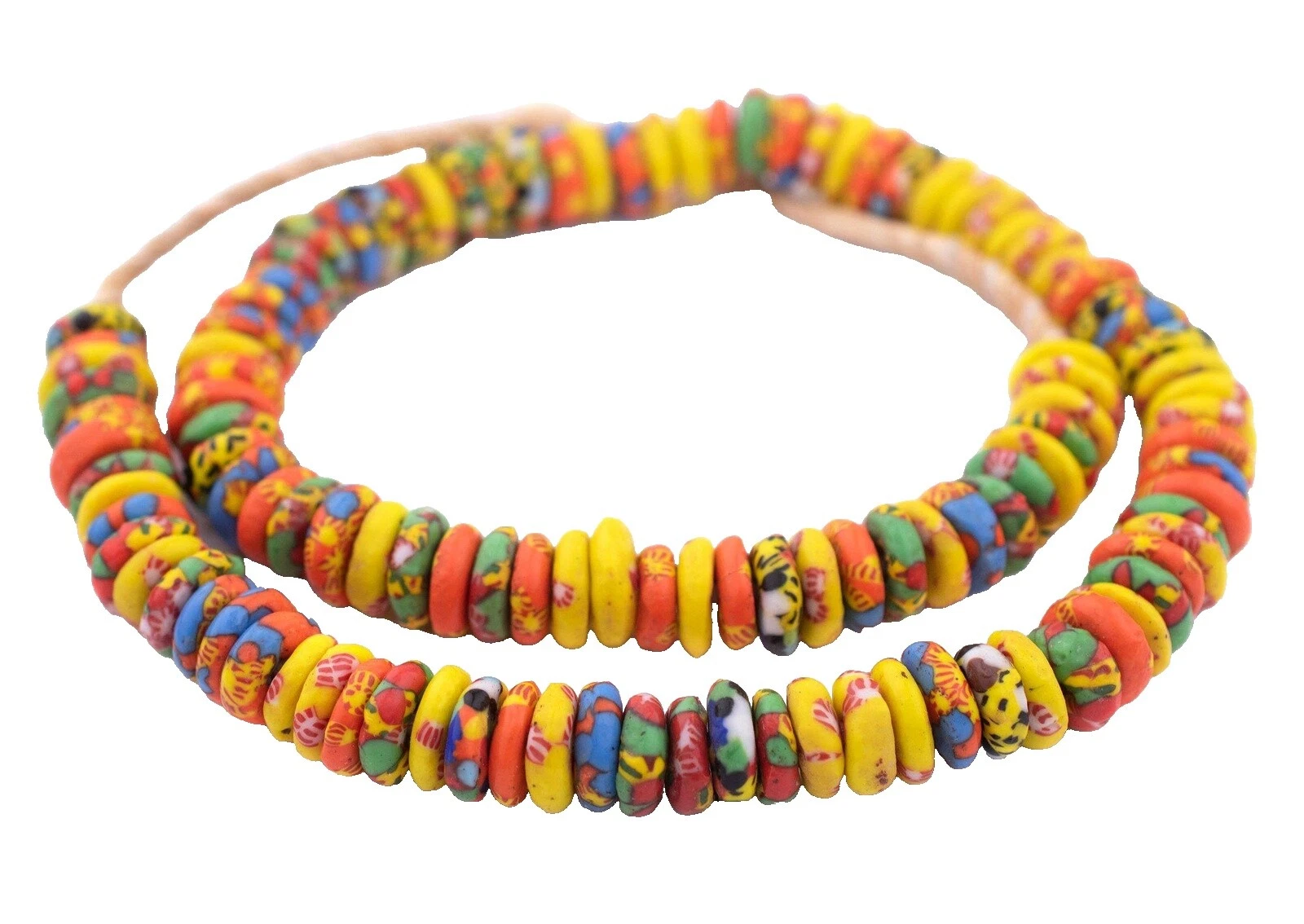 Glass Rondelle 12 - 12.9 mm Size Jewelry Making Beads