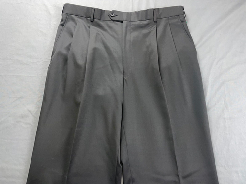 Burberry London Double Pleat Wool Dress Pants, Slacks Unhemmed Men's Sz 38R NWOT - Picture 6 of 9