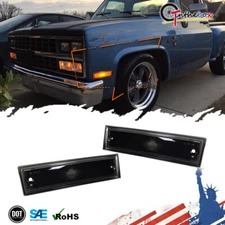 Black Lens Side Marker Indicator Light For Chevy Blazer GMC Jimmy C/K R/V Pickup