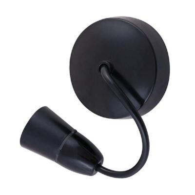 100W T2 Schwarz Decken Pendelleuchte Fassung E27 ES