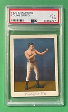 T220 CHAMPIONS YOUNG GRIFFO PSA 3.5 VG+ MECCA CIGARETTES
