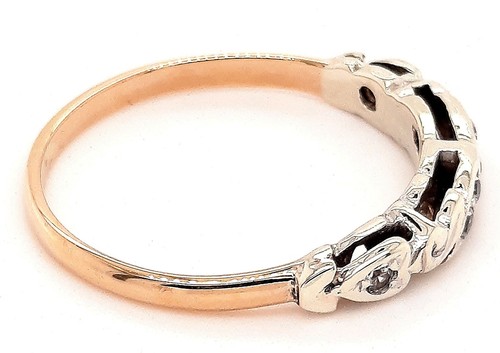 Yellow & White Gold Created Spinel Ring - Picture 4 of 12