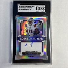Tyquan Thornton optic ROY-TT SGC10/8   rookie New England Patriots 2nd Rd Pick