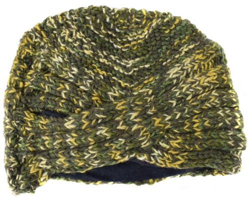 Laine Handknit Chaud Doublé Polaire Vif Hiver Hippie Noeud Bonnet Népalaises - Picture 13 of 31