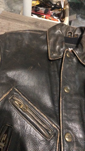 Harley Davidson Riders Herren Größe XS Echtleder braun D Taschenjacke - Bild 11 von 11