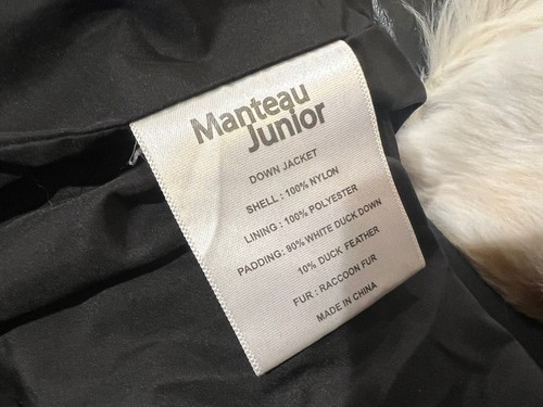 Manteau Black Down Puffer Bomber Jacket Coat OR Vest Hood Girls 16 or Women XS - Picture 19 of 24